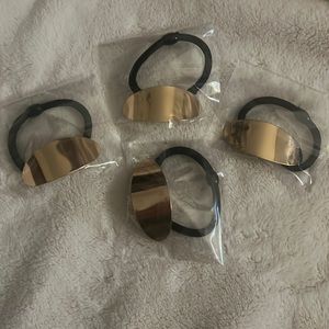 4/$15 Gold Hair Tie Accessories